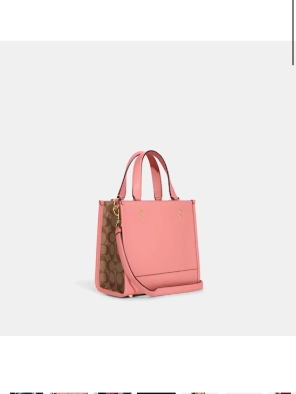 Coach Dempsey 22 with Creature Patches Women's Leather Tote Bag - Pink/Multi - Picture 8 of 10